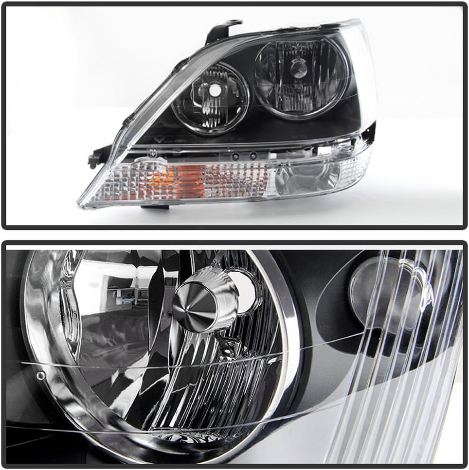 ACANII - For Blk 1999-2003 Lexus RX300 Headlights lamps Lights Driver + Passenger Side 99 00 01 02 03
