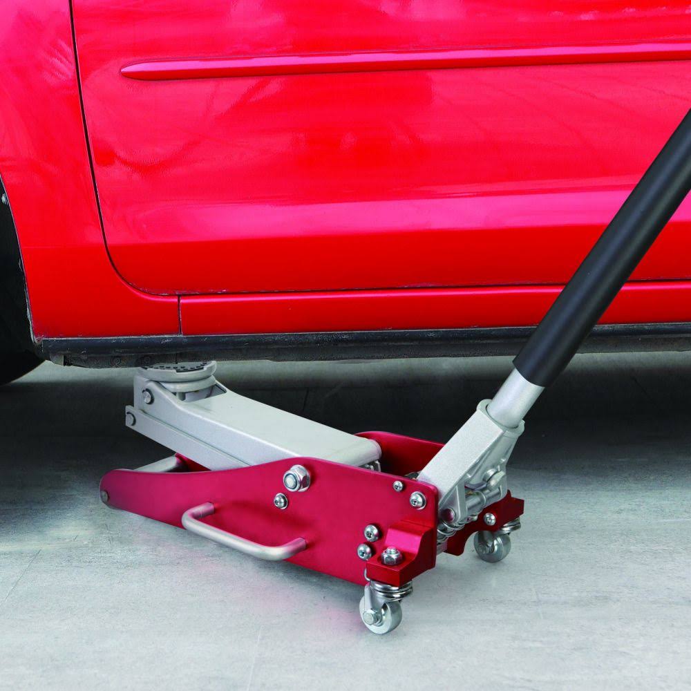 Hyper Tough 1.5 Ton Aluminum Steel Jack, Red