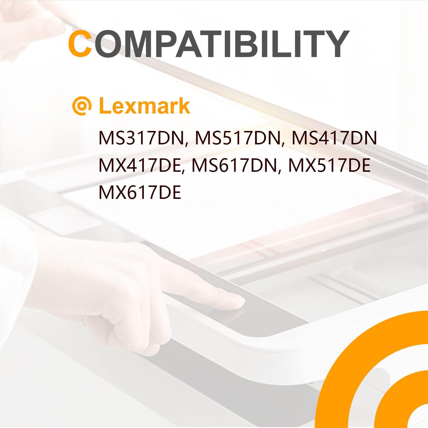 SOKO Remanufactured 1 Black Toner Cartridge Replacement for Lexmark 51B1000 51B2000 51B00A0 for MS417DN MS317DN MS517DN MS617DN MX517DE MX617DE MX317DN MX417DE Printer Pack of 2