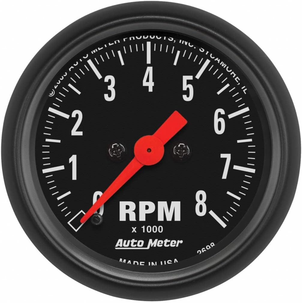 AutoMeter Tachometer Gauge | Z-Series | 52mm | 8,000 RPM