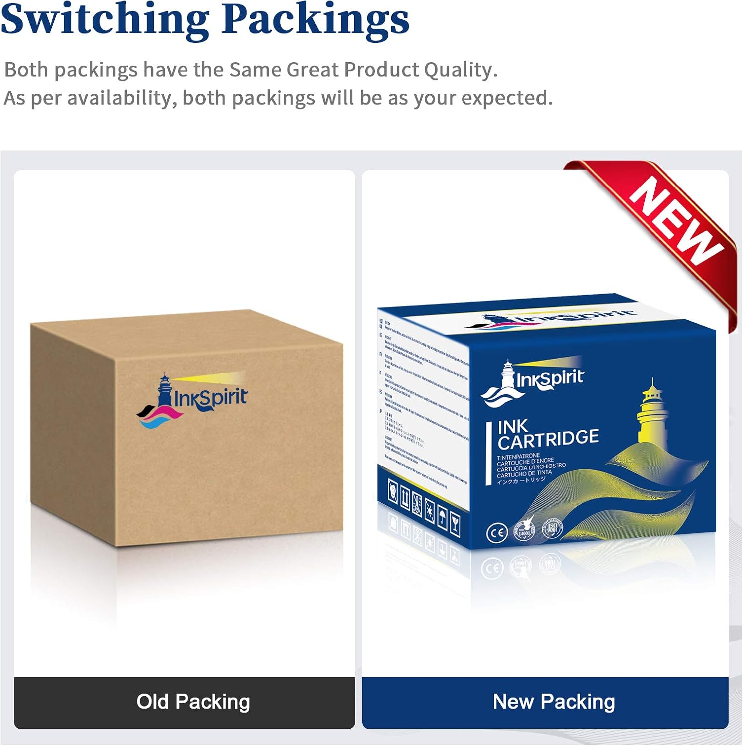 InkSpirit Remanufactured 61 Black Color Ink Cartridge, Replacement for HP 61XL for Envy 5530 4500 4502 OfficeJet 4630 Deskjet 2544 1512 3052a 2548 2542 1055 3000 2512 3051a 2540 Printer ( 3 Pack) Pack of 2