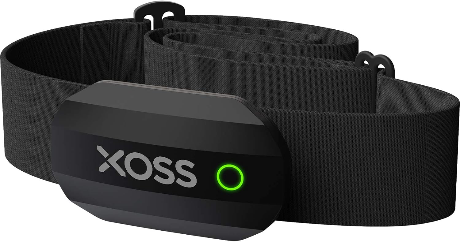 XOSS Heart Rate Monitor Chest Strap Bluetooth 4.0 Wireless Heart Rate with Chest Strap Health Accessories (Black Bluetooth&ant+)