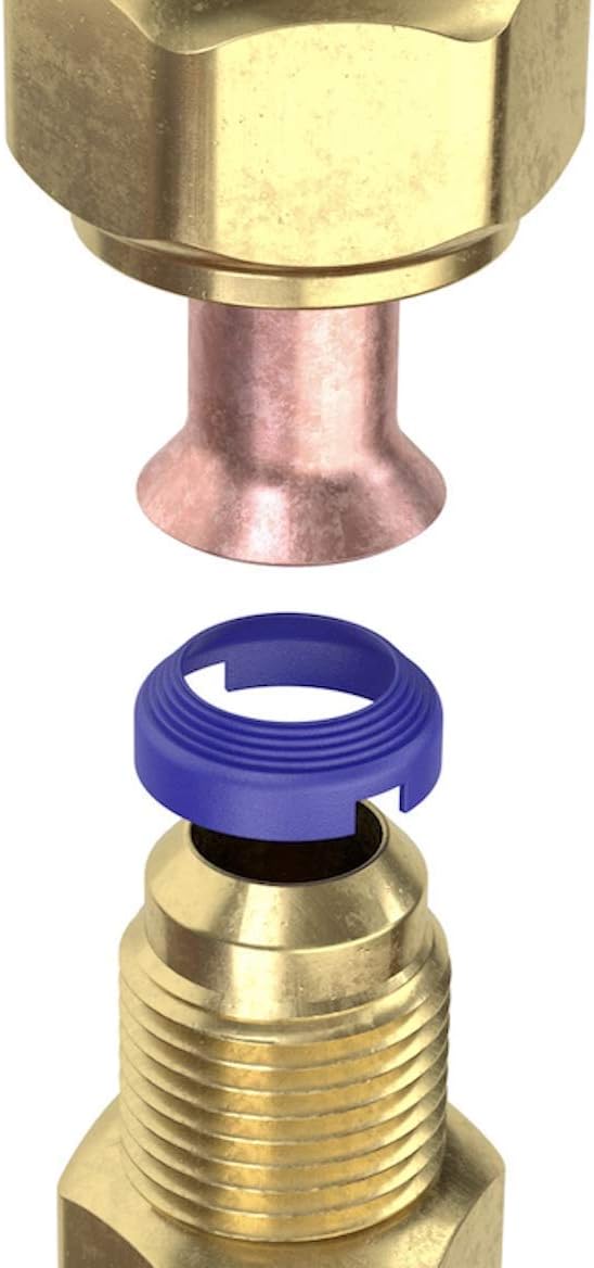 FlareSeal Model MSP-0408 Leak Free SAE Flare Connections - Refrigerant Leaks Refrigeration, HVAC, Ductless, Schrader Valve or Mini Split Applications (1/4