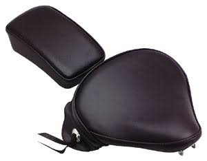 Le Pera L-105 Spring-Mounted Solo Seat Black Wide Riders Seat