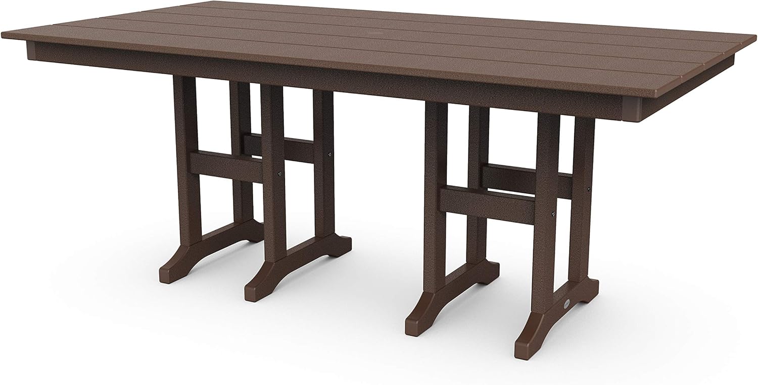 POLYWOOD Lakeside Dining Table, Black