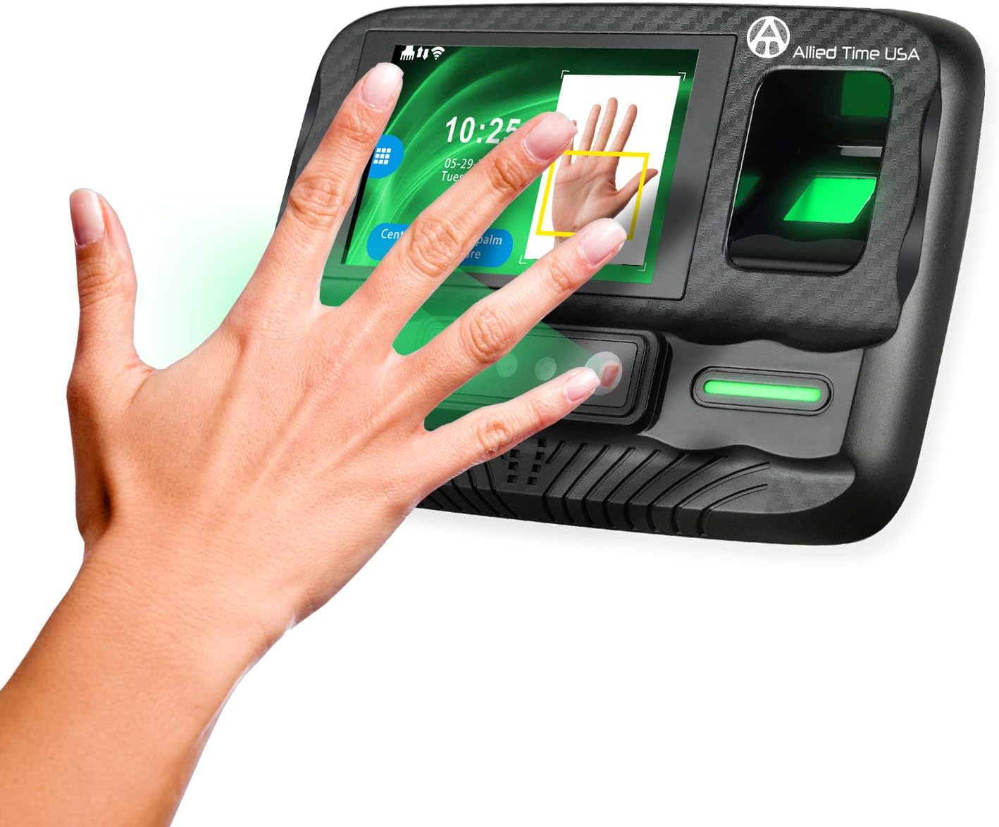 Biometric Employee Time Clock with Online Reporting - Face, Palm, Finger, Badge, WiFi Ready (#CB4000)