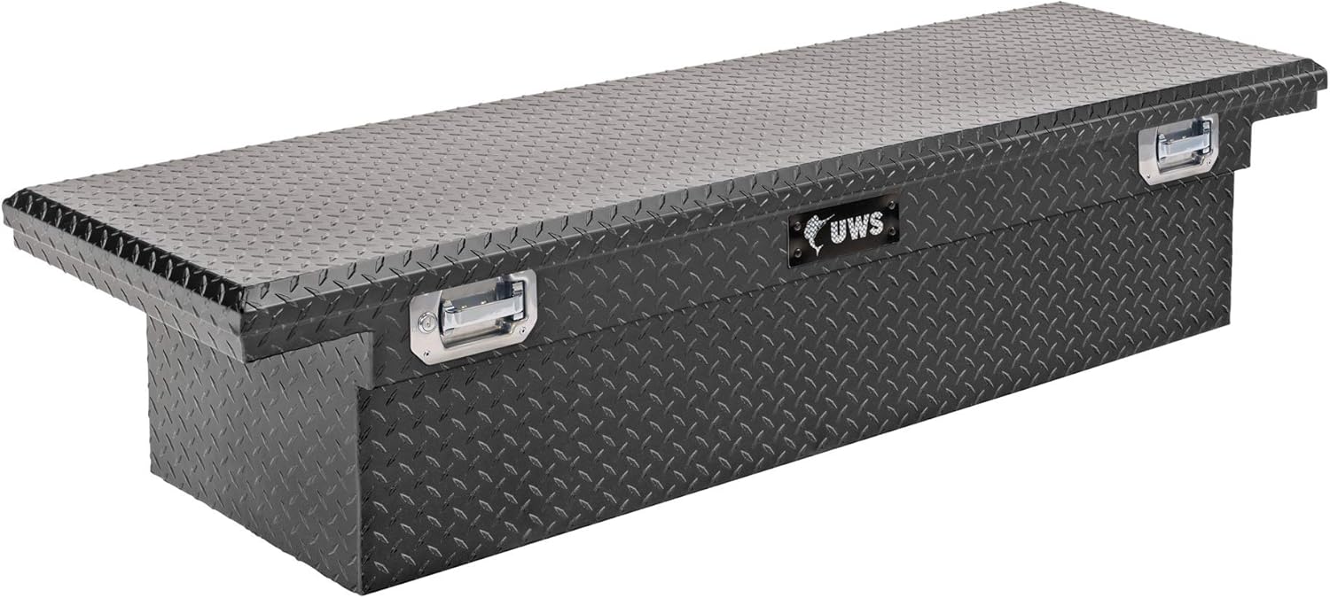 UWS TBS-69-LP-PH-MB Pull Handle 69-Inch Matte Black Aluminum Truck Tool Box with Low Profile