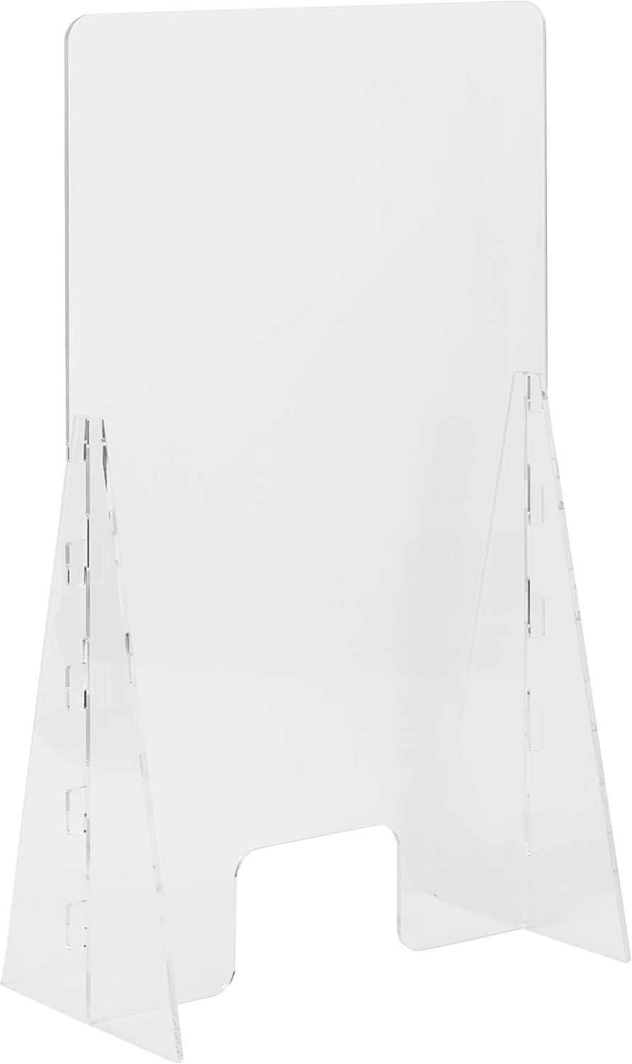Flash Furniture Acrylic Free-Standing Register Shield / Sneeze Guard, 42