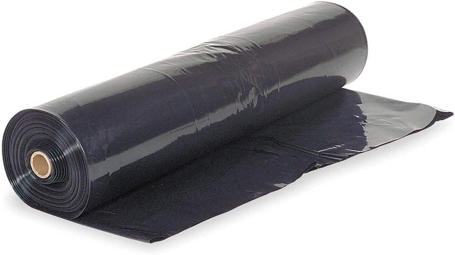 Farm Plastic Supply - Black Plastic Sheeting - 4 mil - (4' x 200') - Black Plastic Tarp, Polyethylene Vapor Barrier Plastic Sheeting, Black Painters Tarp, Roll of Heavy Duty Plastic