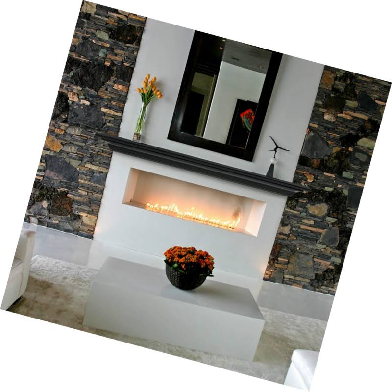 Pearl Mantels Crestwood 60 inch Mantel Shelf MDF Black Paint