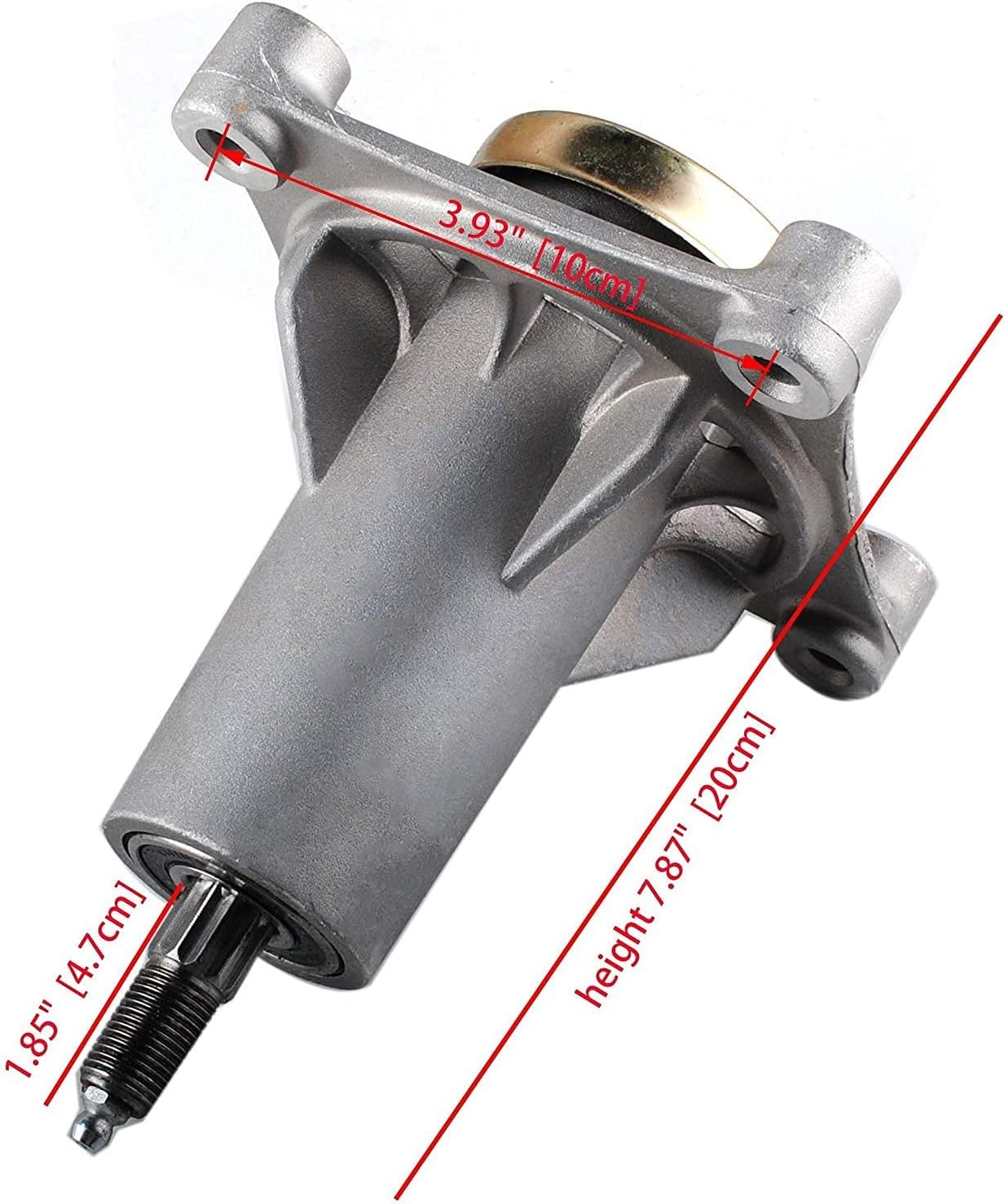 HAQQI 532187281 Spindle Assembly Compatible with Husqvarna/Craftsman/Poulan/Roper/Weed Eater Spindle 532192870, 532187292, 187292,fits 54-Inch Decks (2 Pack) Pack of 2