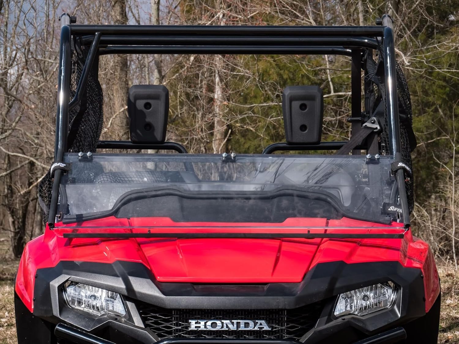 SuperATV Flip Windshield for 2014+ Honda Pioneer 700/700-4 | Easy Install | 1/4