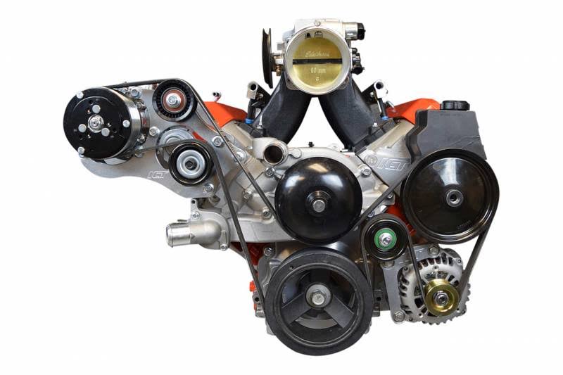 ICT Billet 551494X-2 - Sanden 508 LS1 Camaro A/C Air Conditioner Compressor Bracket Kit LS LSX AC