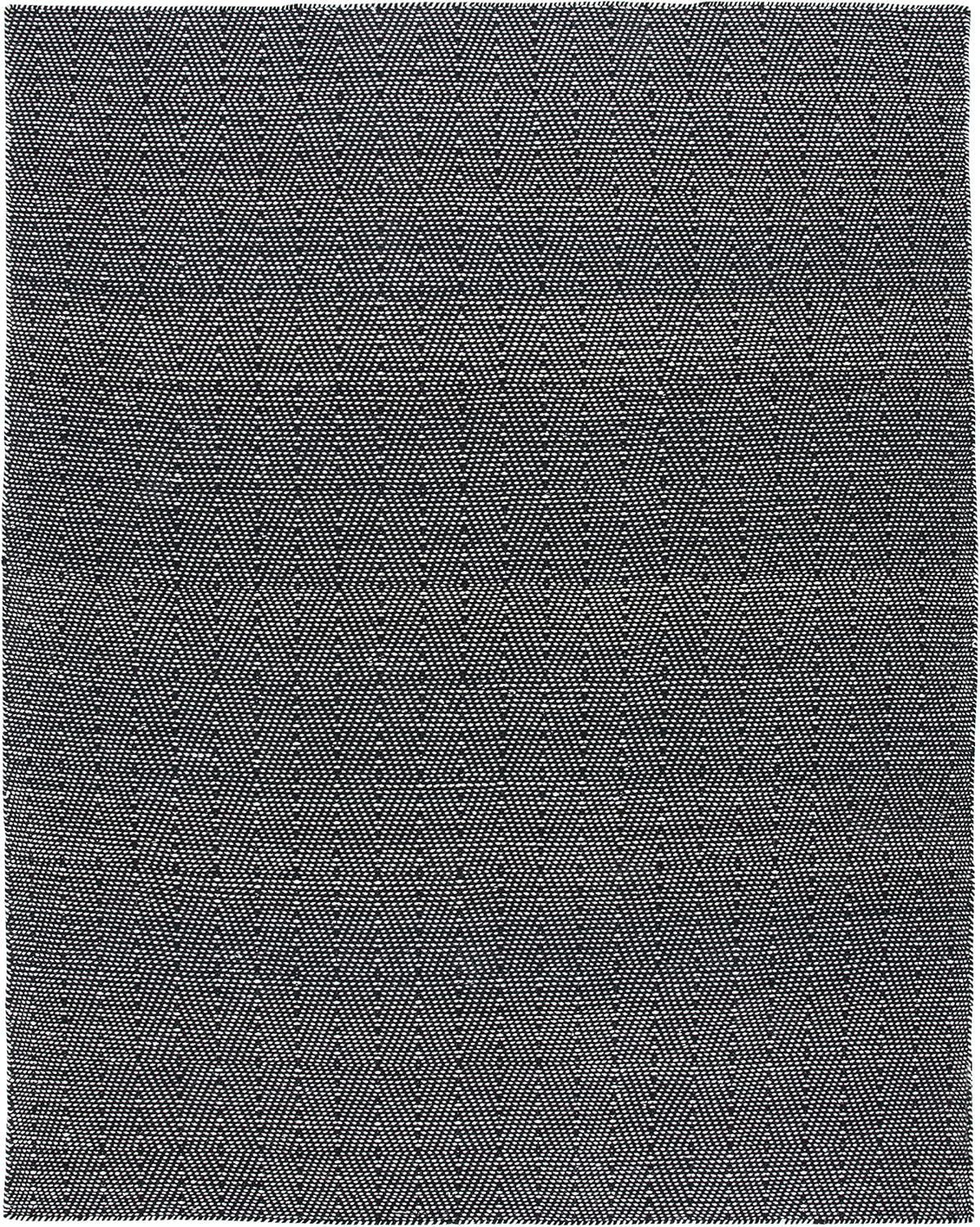 SAFAVIEH Kilim Collection KLM380Z Flatweave Premium Wool Living Room Dining Bedroom Area Rug 8' x 10' Black/Ivory