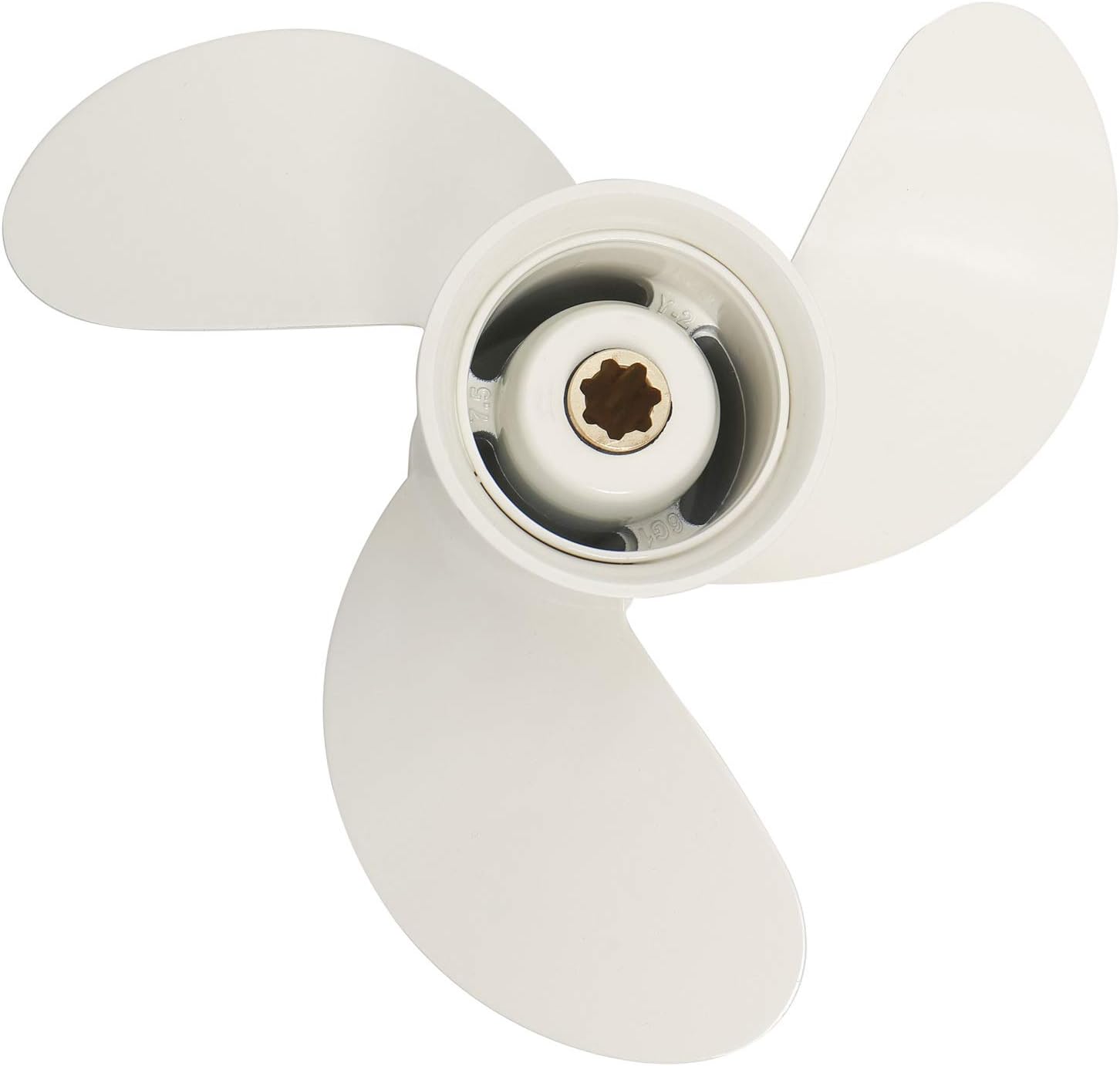 NovelBee 8 1/2 x 7 1/2-N Aluminum Alloy Boat Propeller for Yamaha 6hp 8hp 9.9hp F6 F8 F9.9 Outboard Motors Pack of 2