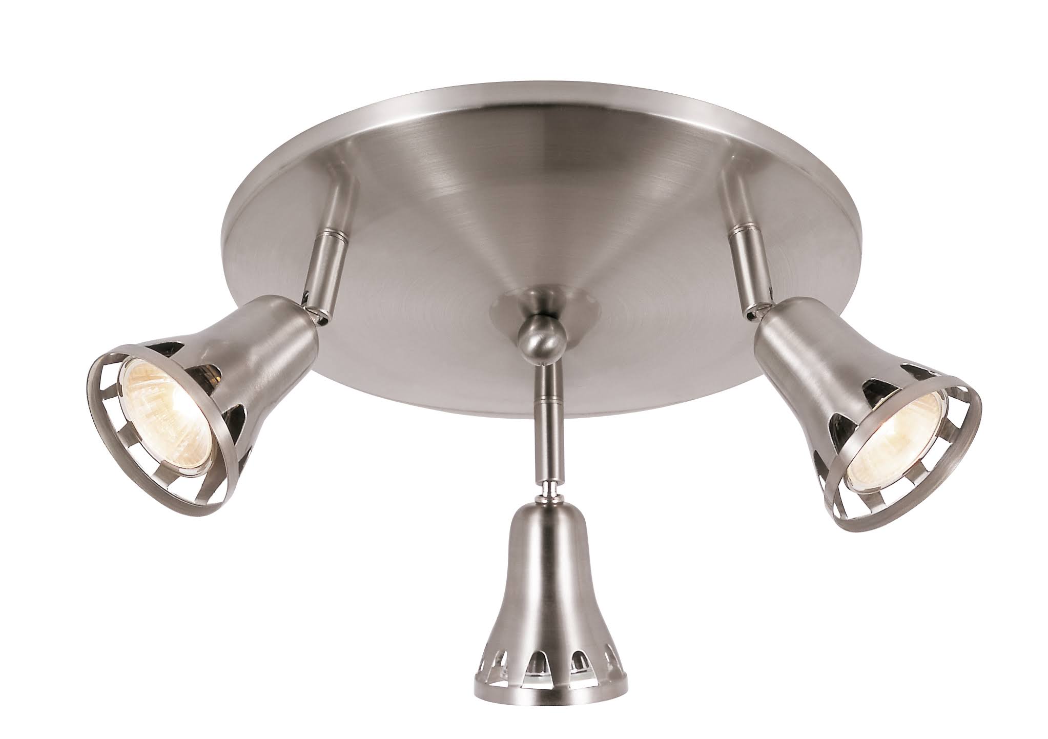 Trans Globe Lighting W-490 BN Three Light Spot Track Brushed Nickel