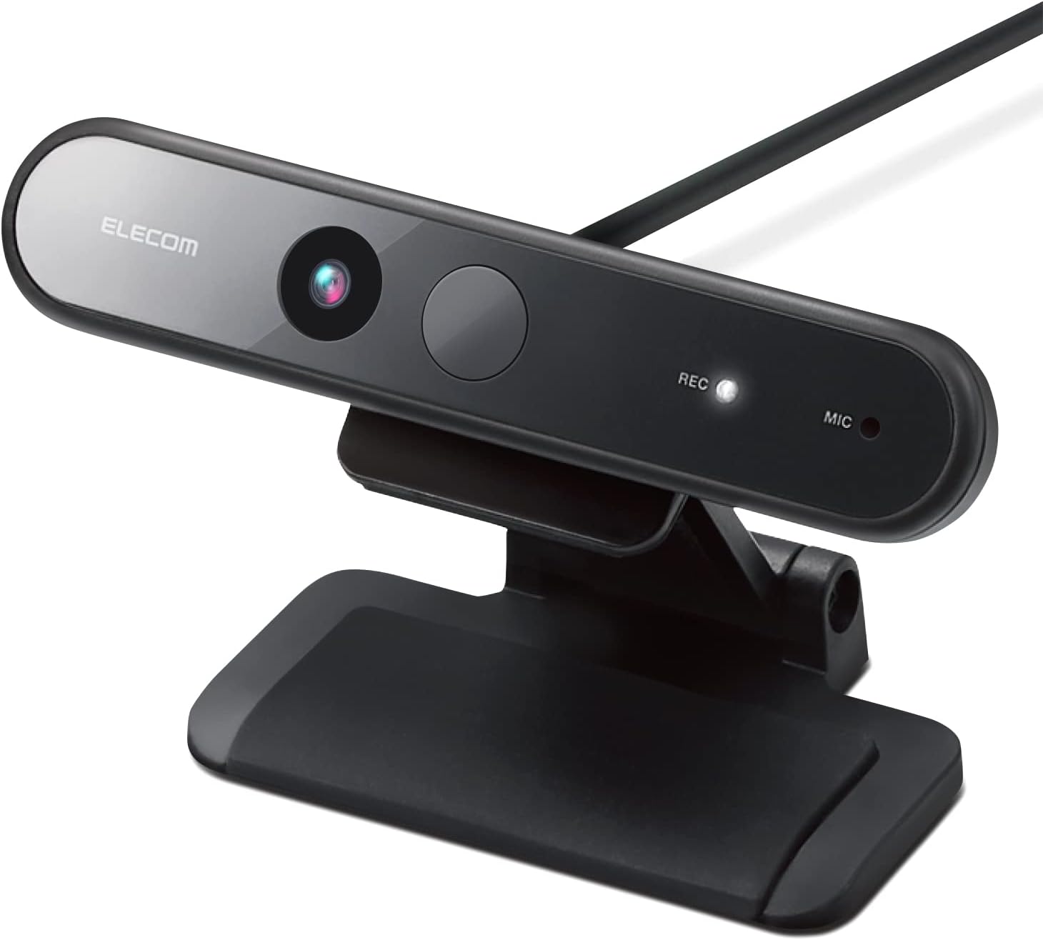 ELECOM -Japan Brand- Webcam with Microphone Full HD 1080P 30FPS, Streaming, Windows Hello Facial Recognition, Compatible with Windows 11 10, Easy Login for Desktop & Laptop (UCAM-CF20FBBK) Pack of 2