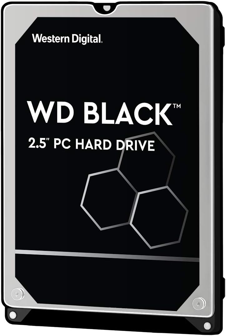 Western Digital 1TB WD Black Performance Mobile Hard Drive - 7200 RPM Class, SATA 6 Gb/s, 64 MB Cache, 2.5