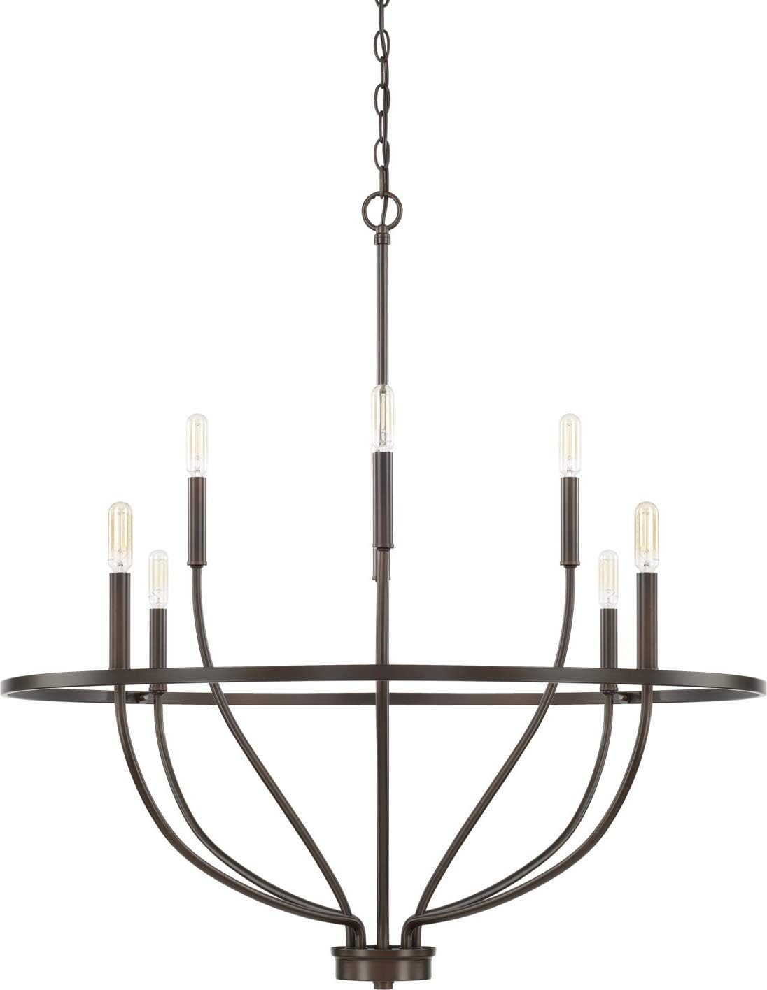 HomePlace Lighting 428551MB Greyson Urban/Industrial Vine-Style Round Chandelier, 5-Light 300 Total Watts, 33