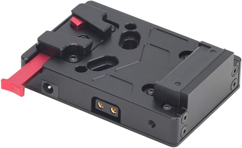 Nitze V Mount Battery Plate Compatible with All V Mount Batteries Mini V Mount Battery Adapter Plate（Not Include Battery）- N21-D1 Pack of 2