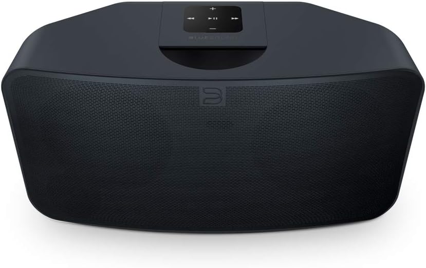 Bluesound Pulse Mini 2i Compact Wireless Multi-Room Smart Speaker with Bluetooth - Black - Compatible with Alexa and Siri