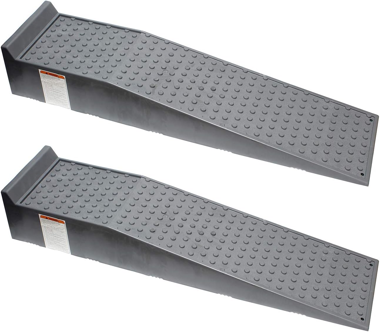 BISupply Vehicle Service Ramp Set &ndash; 6.6in Car Lift, 5 Ton Heavy Duty Truck Ramps for Vehicle Maintenance, 2 Pack