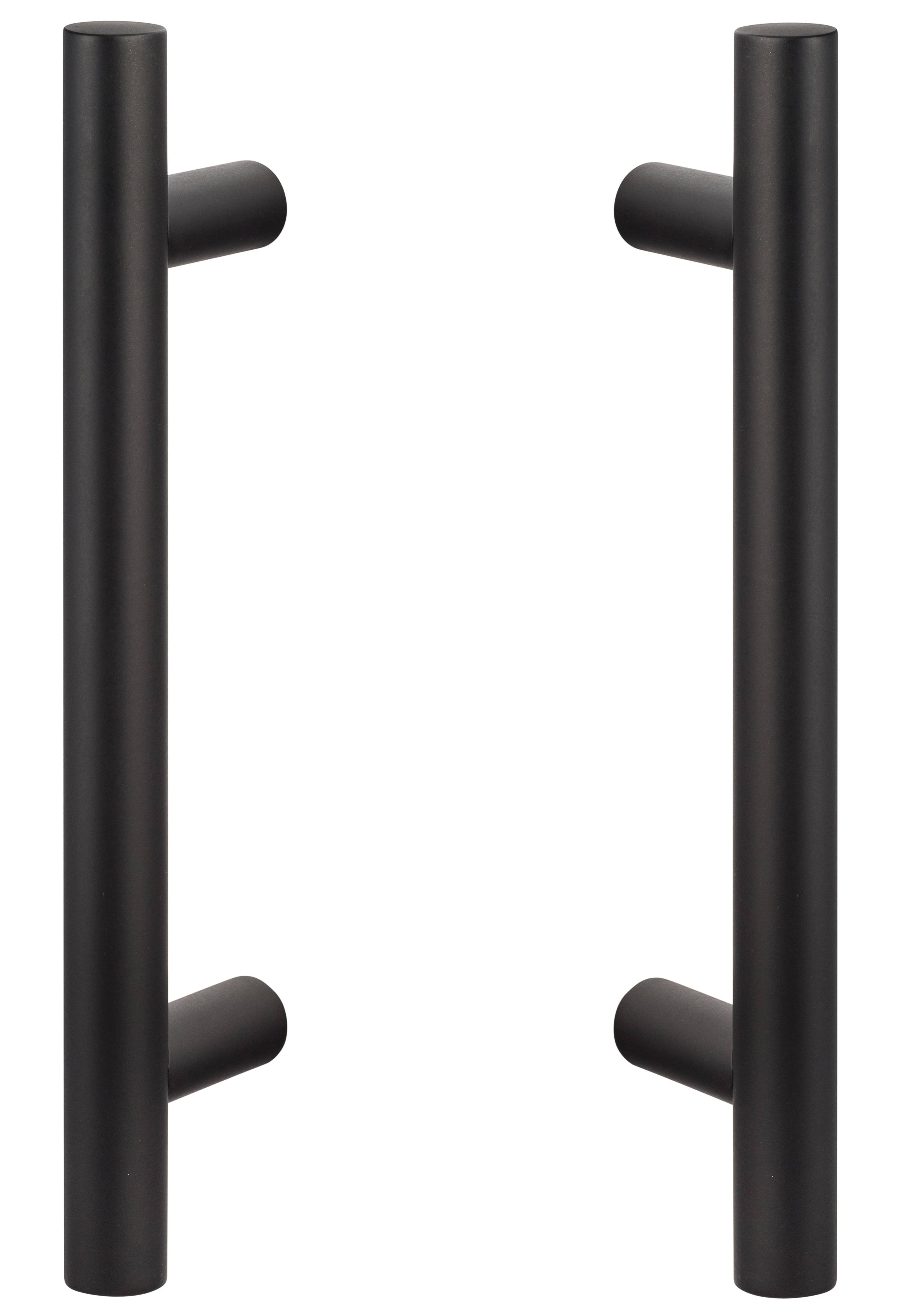 Sure-Loc Hardware Shower Ladder Pull Plate Finish: Flat Black SHR-RD1 FBL