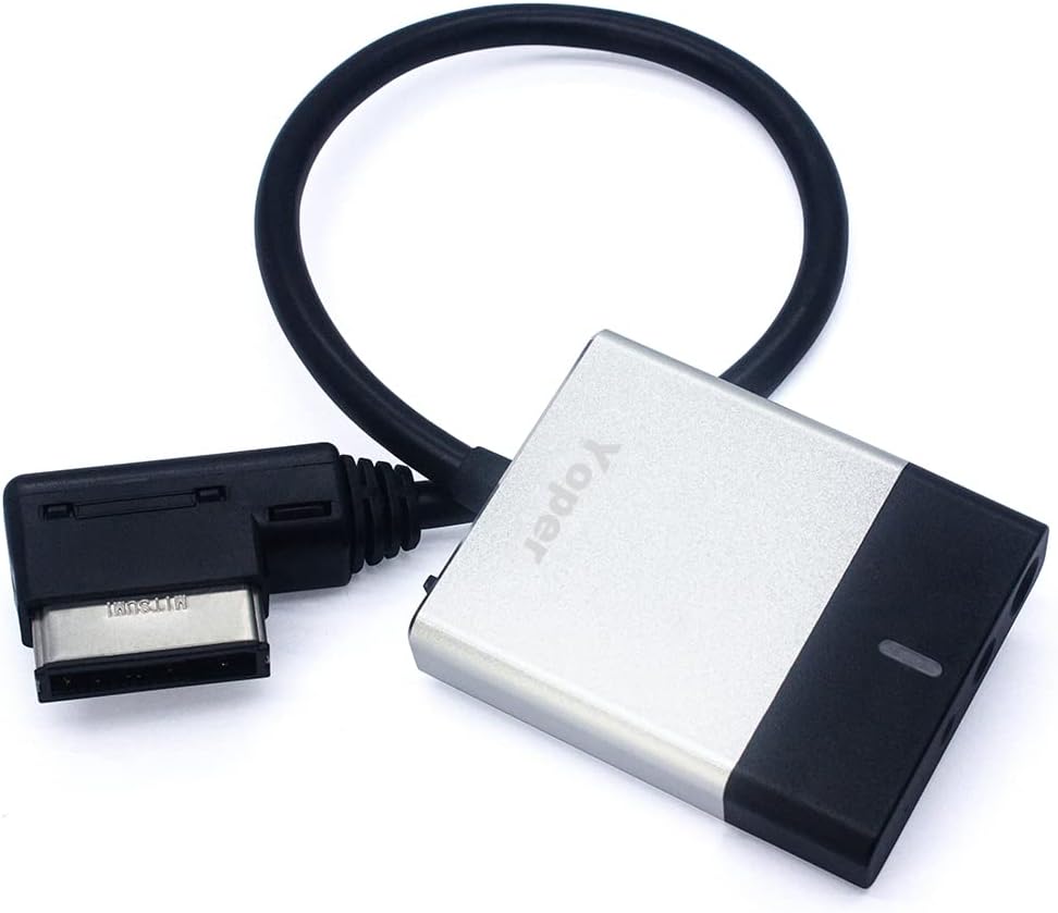 Yoper Bluetooth Car Kit Compatible with Audi Mercedes Benz Hi-Fi Music Interface Adapter AMI MDI MMI Connector Cable