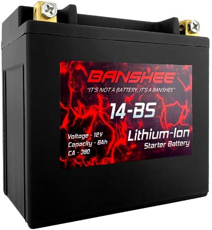 Lithium Ion Battery Replaces YTX14-BS for Harley Davidson 250 Cranking Amps