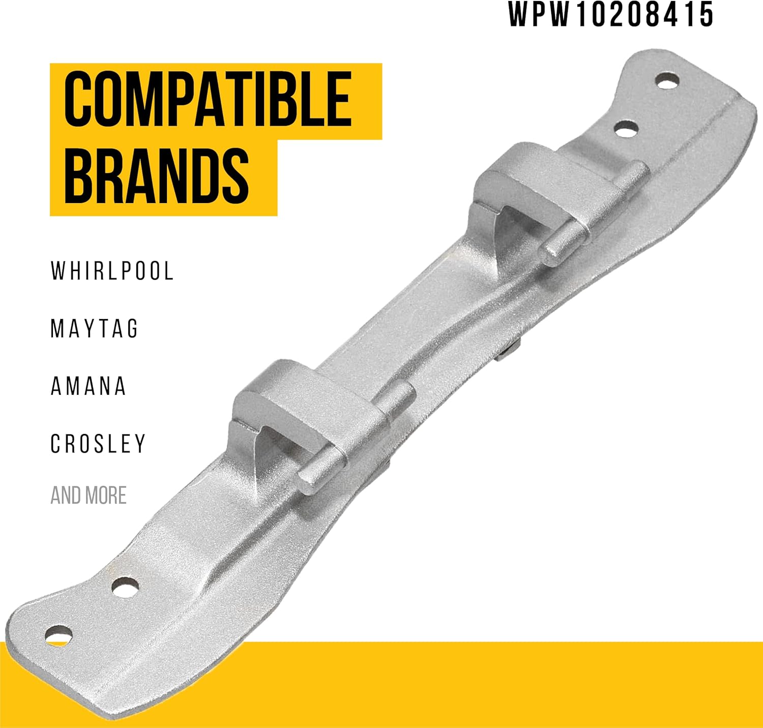 WPW10208415 Washer Dryer Door Hinge - Replaces AP6017115, W10208415, 1872427, PS11750410