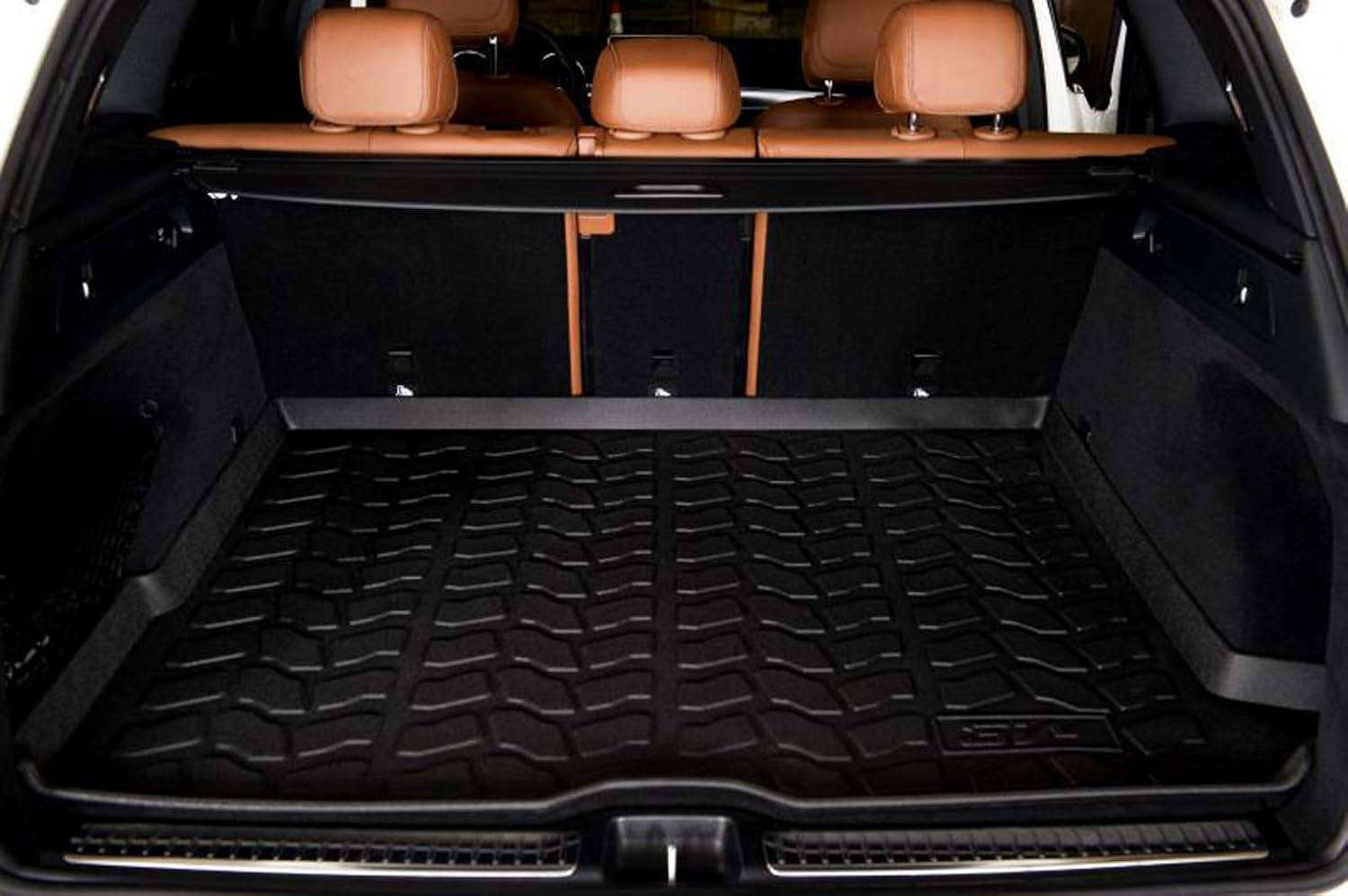 3W Cargo Liner Compatible for BMW X5 2019 2020 2021 All Weather Custom Fit Trunk Liner for BMW X5 2019 2020 2021 Heavy Duty Trunk Mat Behind Second Row Black Not for Hybrid Pack of 2