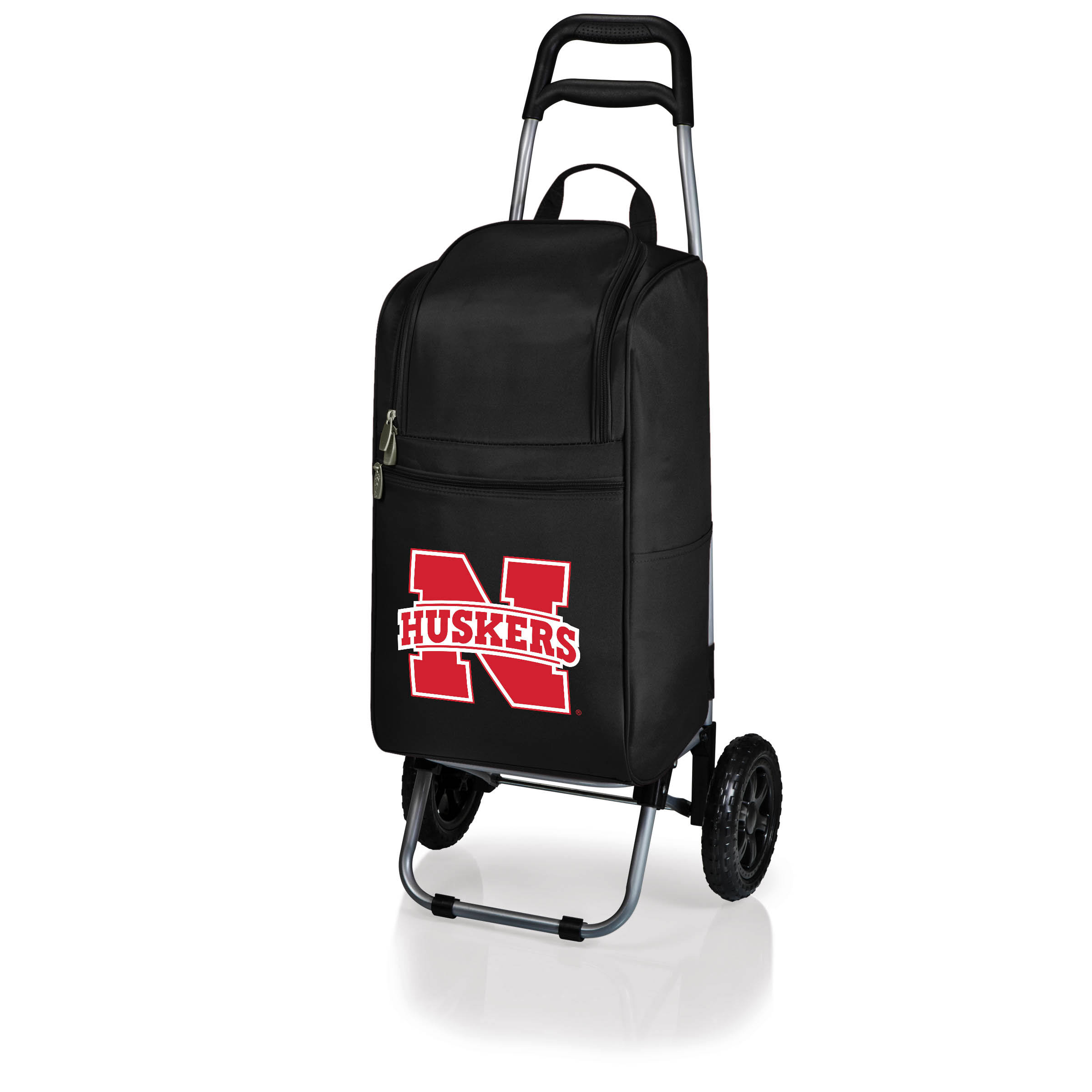 Picnic Time Nebraska Cornhuskers Cart Cooler, Black