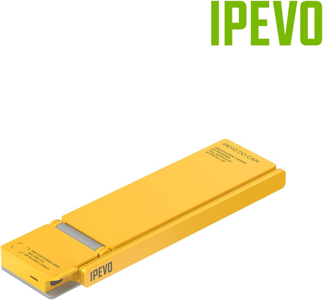 IPEVO DO-CAM Creator's Edition Portable & Compact Ultra HD 8MP USB Camera for Professional Visual Presentations and Communication &mdash; Webcam for Conference Calls, Distance Learning, Remote Work.