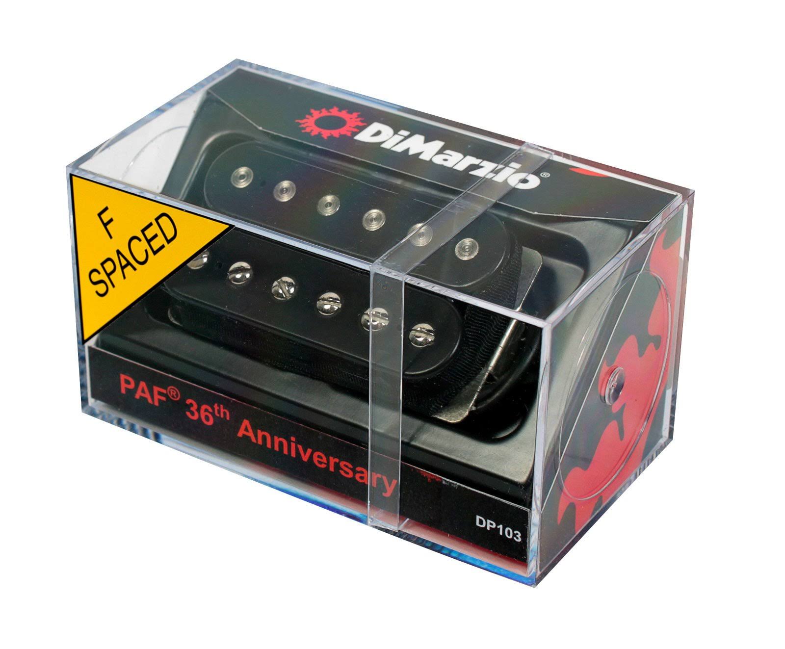 DiMarzio DP103 PAF 36th Anniversary Humbucker Guitar Pickup - F-Spaced, Black