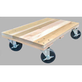 GoVets | The Fairbanks Company Fairbanks 18x22 x 30x22 Solid Deck Hardwood Dolly T-15-1830-5PH-FB 1500 lb. Capacity
