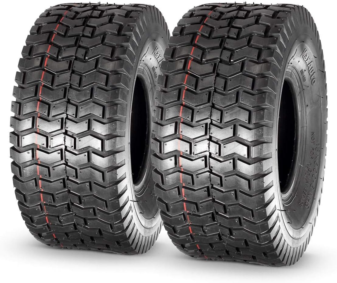 MaxAuto 15x6.00-6nhs Lawn Mower Tires, 4PR, P512, Set of 2 Pack of 2
