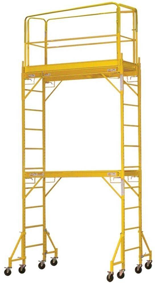 Pro-Series 2-Story Rolling Scaffold Tower with 1000 lb. Load Capacity
