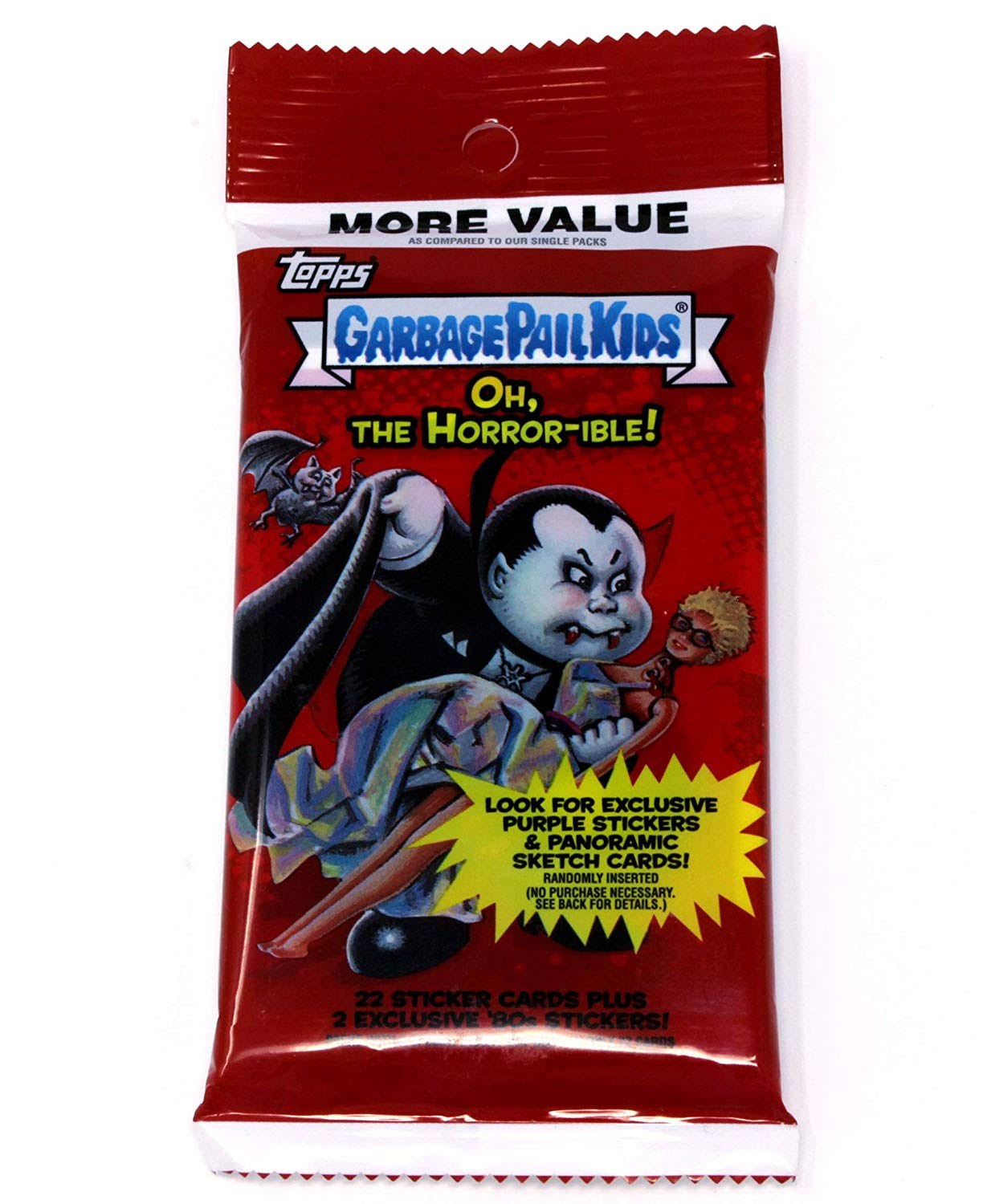 Garbage Pail Kids Oh, The Horror-ible Trading Sticker Card Fat Pack [24 Cards per Pack]