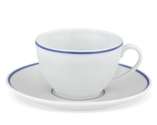 Apilco Tradition Blue-Banded Cups u0026 Saucers, Set of 4 | Williams Sonoma - Coffee Mugs u0026 Teacups - Apilco Drinkware