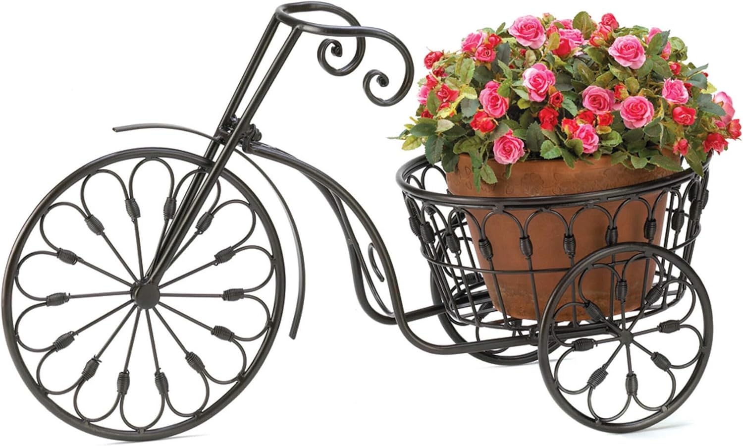 Summerfield Terrace Nostalgic Bicycle Home Garden Decor Iron Plant Stand Pack of 2