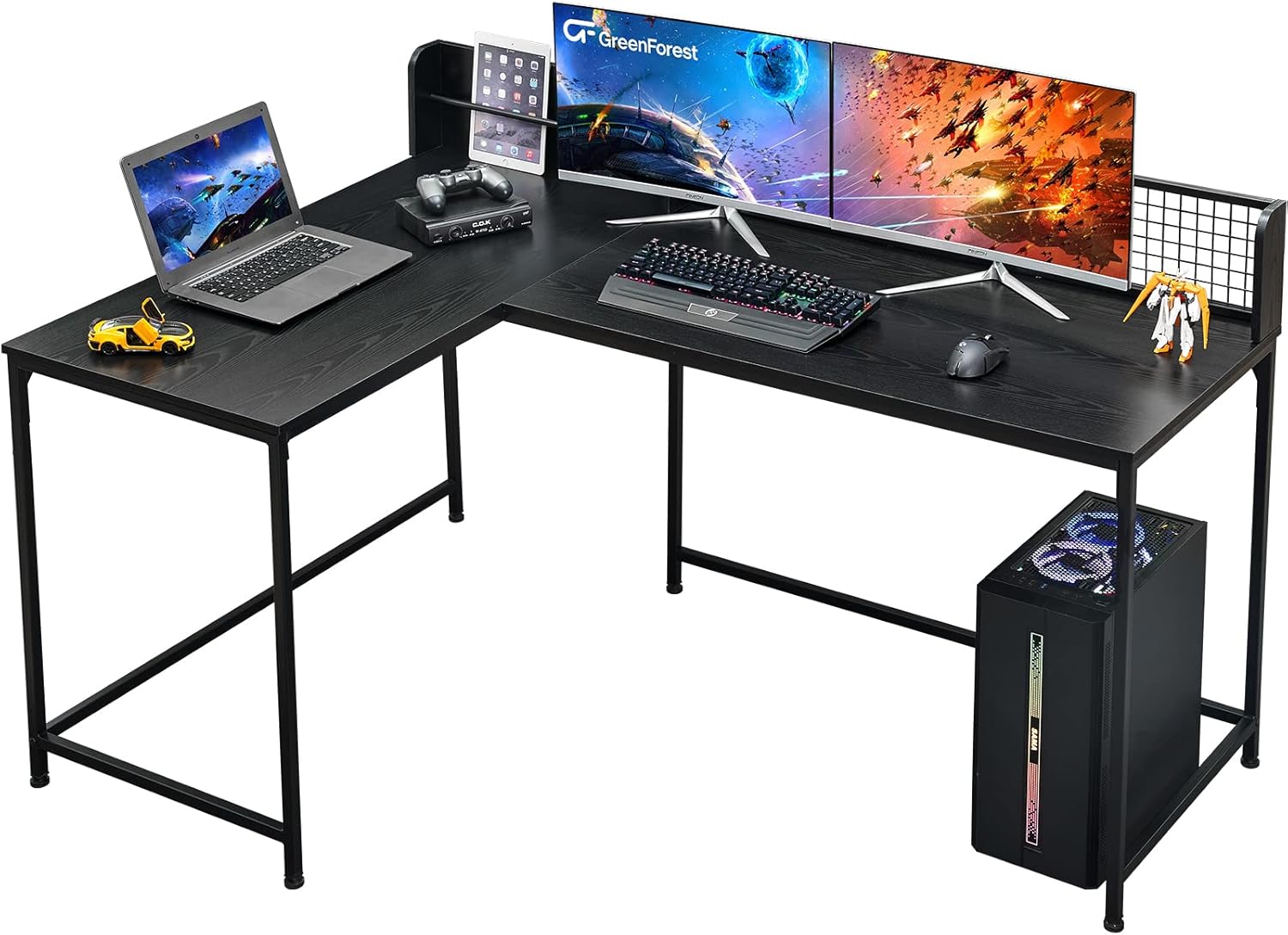 GreenForest L Shaped Desk 65