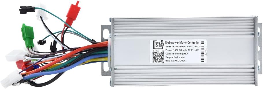 E-bike Controller, Brushless Controller 36V/48V 1000W Electric High Brushless Speed Controller for Electric Bike Bicycle Scooter Pack of 2