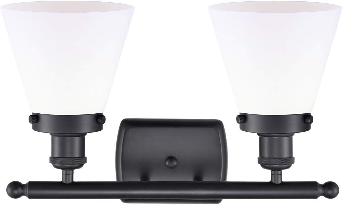 Innovations 916-2W-BK-G61-LED Transitional LED Bath Vanity from Ballston Collection in Black Finish,