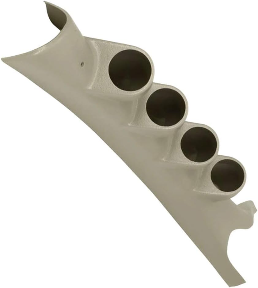 GlowShift Taupe Quad Pillar Gauge Pod Compatible with Dodge Ram Cummins 1500 2500 3500 2006-2009 - Factory Color Matched - UV Protected - ABS Plastic - Mounts (4) 2-1/16