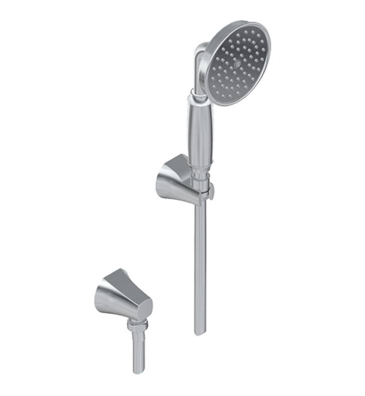 Graff G-8689-UB Finezza Due Contemporary Handshower with Wall Bracket in Unfinished Brass