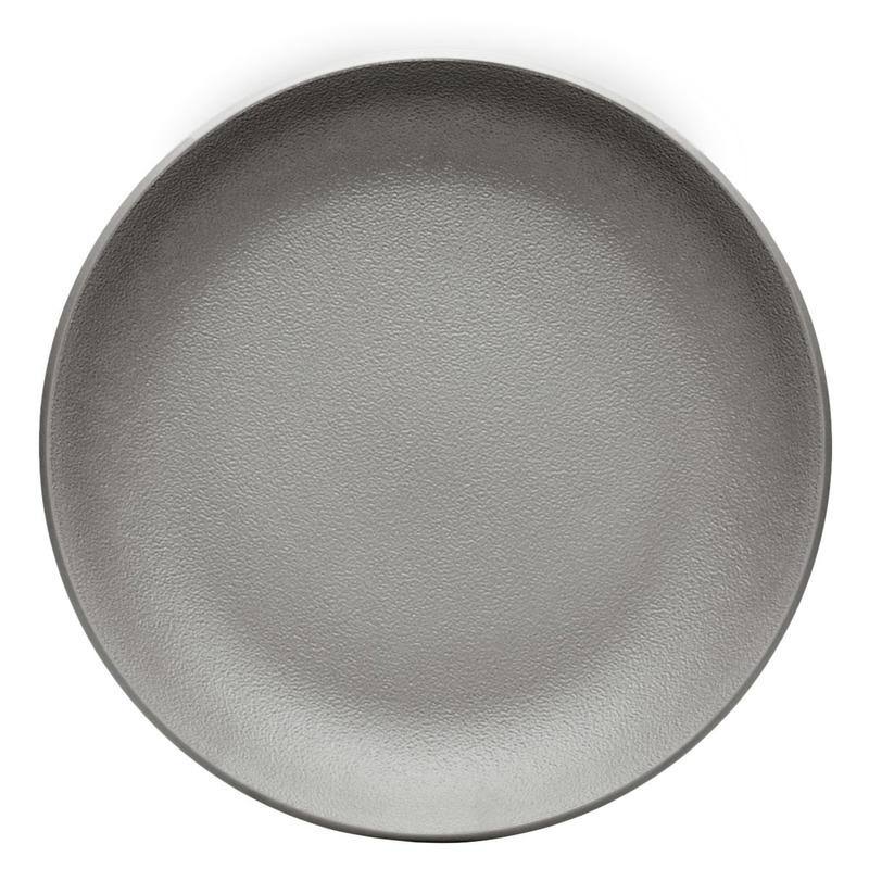 Kartell Trama Flat PLATE, Anthracite Black, 27 x 27 x 2.8 cm