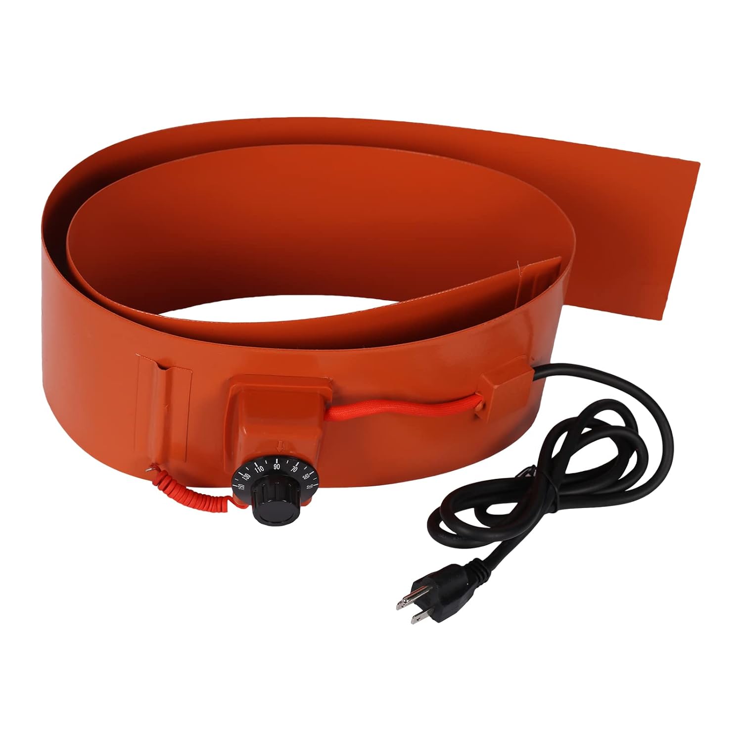 Drum Pail Heater 55-Gallon Silicone - Barrel Heat Pad Band Warmer Kit 30℃~150℃ 120V 5inch Pack of 2