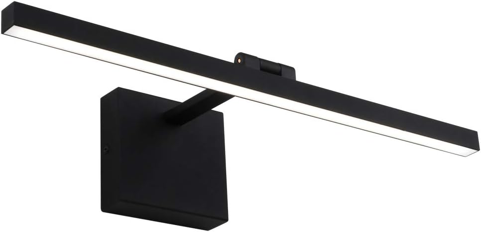 Ralbay 31.5 Inch 18W Modern LED Black Vanity Light Fixtures for Bathroom Lighting Aluminum Rotable 180&deg; Cool White Light 6000K
