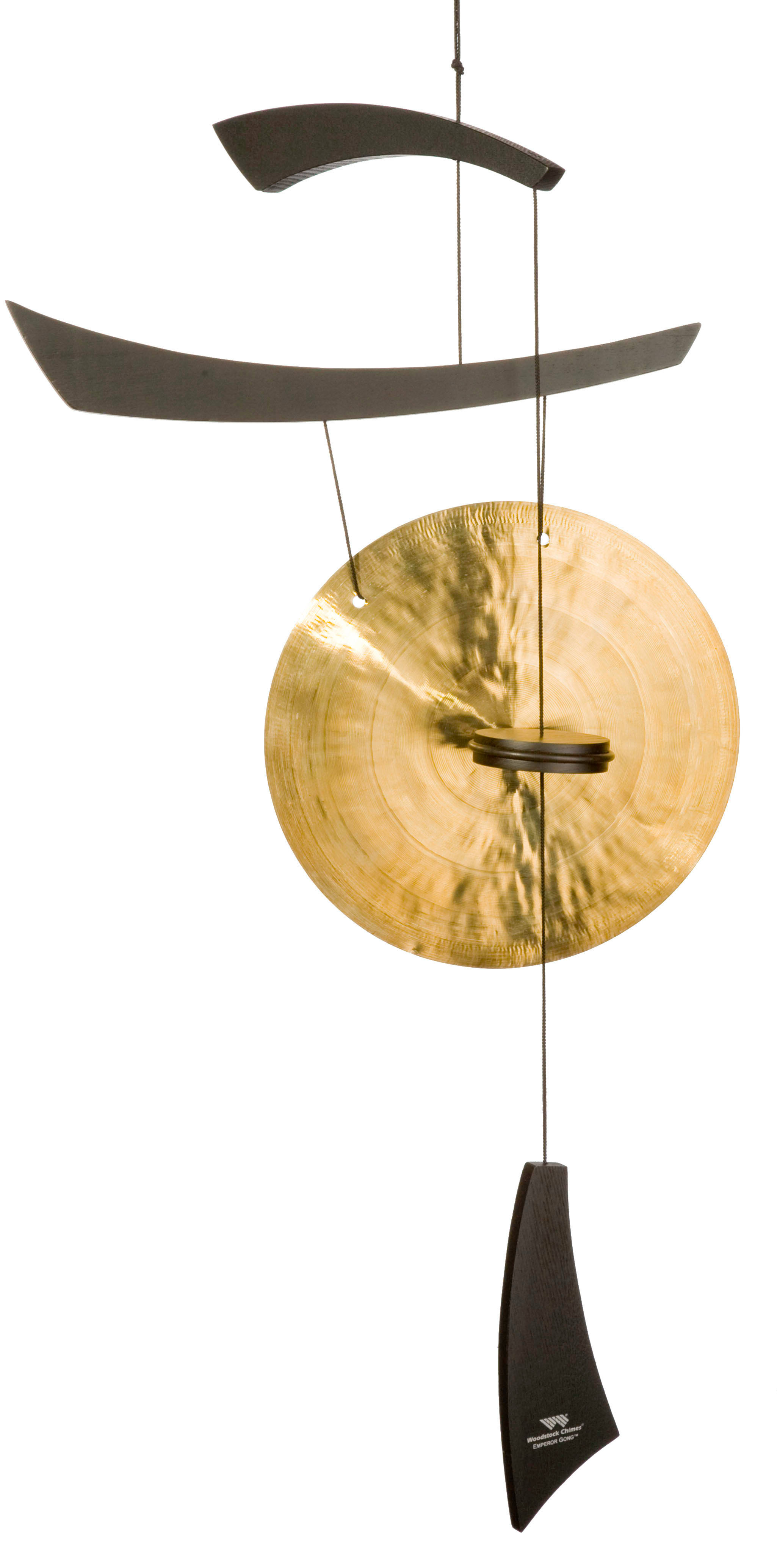 Woodstock Chimes Emperor Gong Wind Chime, Black