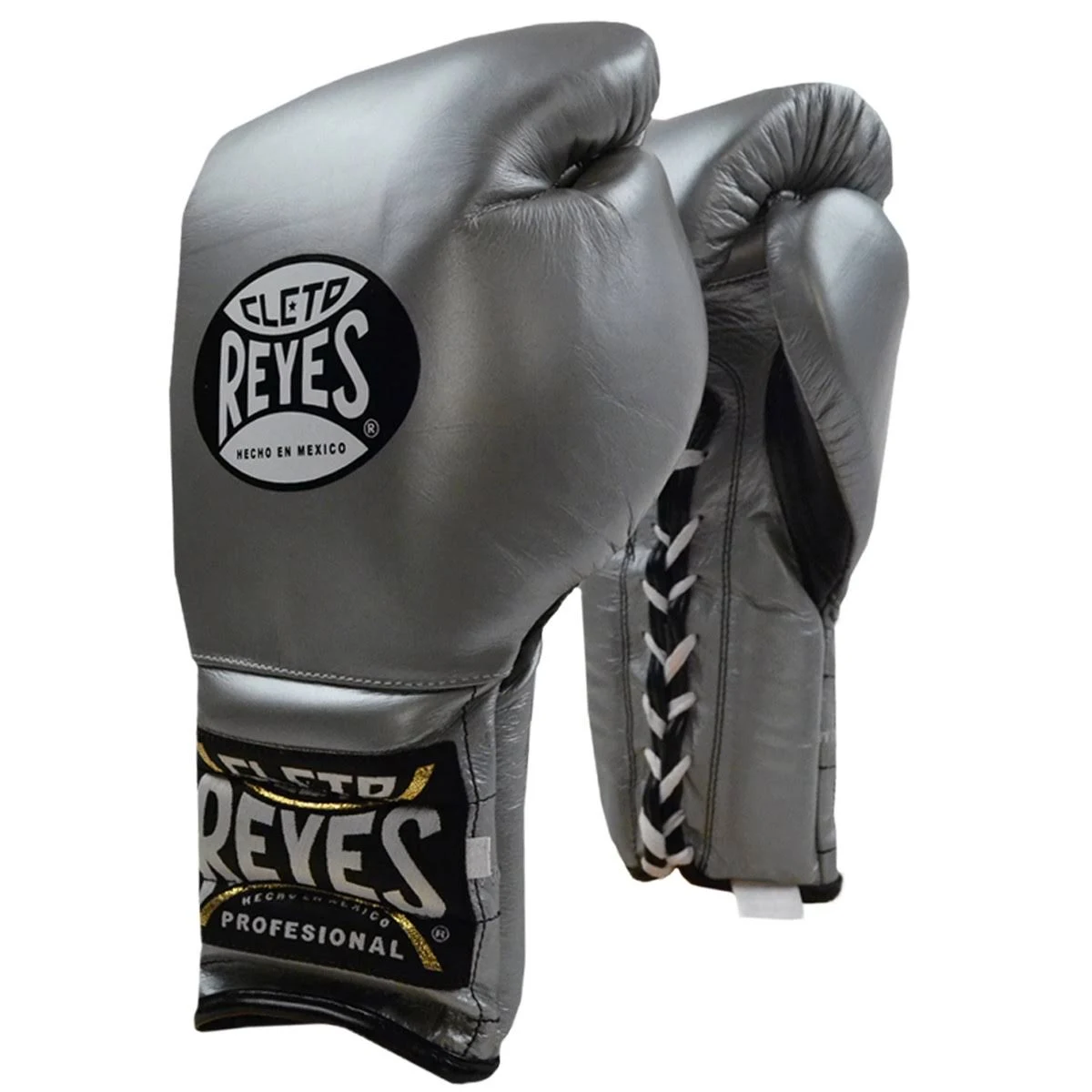 Cleto Reyes Traditional Lace Up Training Boxing Gloves - Titanium